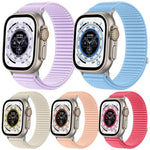 Pack de 5 Pulseiras em Nylon Trançado com Fecho de Velcro xDfind, Para Apple Watch 42 / 44 / 45 / 46 / 49mm, Para Apple Watch 38 / 40 / 41 / S11 42mm