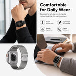 Pack de 5 Pulseiras Mistas Milanês com Fivela Guarda-Chuva + Fivela Borboleta xDfind, Para Apple Watch 42 / 44 / 45 / 46 / 49mm, Para Apple Watch 38 / 40 / 41 / S11 42mm
