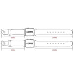Pack de 5 Pulseiras em Pele Genuína com Fivela de Rebite xDfind, Para Apple Watch 42 / 44 / 45 / 46 / 49mm, Para Apple Watch 38 / 40 / 41 / S11 42mm