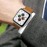 Pack de 5 Pulseiras em Pele Genuína com Fivela de Rebite xDfind, Para Apple Watch 42 / 44 / 45 / 46 / 49mm, Para Apple Watch 38 / 40 / 41 / S11 42mm