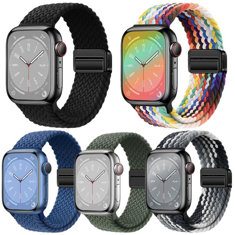 Pack de 5 Pulseiras Trançadas com Fivela Magnética xDfind, Para Apple Watch 42 / 44 / 45 / 46 / 49mm, Para Apple Watch 38 / 40 / 41 / S11 42mm