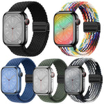 Pack de 5 Pulseiras Trançadas com Fivela Magnética xDfind, Para Apple Watch 42 / 44 / 45 / 46 / 49mm, Para Apple Watch 38 / 40 / 41 / S11 42mm