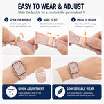 Pack de 5 Pulseiras Trançadas com Fivela Magnética xDfind, Para Apple Watch 42 / 44 / 45 / 46 / 49mm, Para Apple Watch 38 / 40 / 41 / S11 42mm