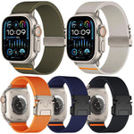 Pack de 5 Pulseiras em Nylon Elástico com Fivela Pára-quedas xDfind, Para Apple Watch 42 / 44 / 45 / 46 / 49mm, Para Apple Watch 38 / 40 / 41 / S11 42mm