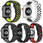 Pack de 5 Pulseiras Desportivas em Silicone Bicolor xDfind, Para Apple Watch 42 / 44 / 45 / 46 / 49mm, Para Apple Watch 38 / 40 / 41 / S11 42mm