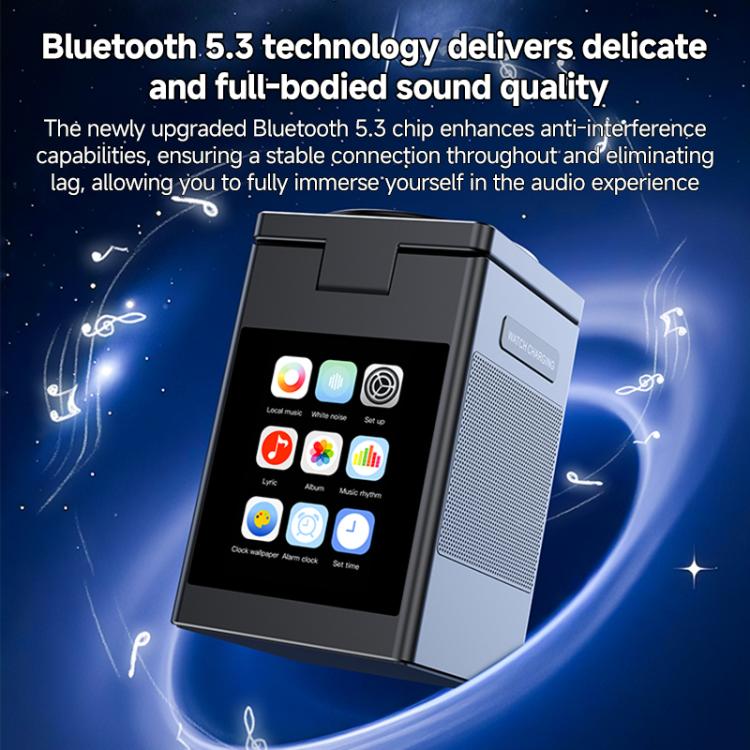 S5D 3 in 1 15W Multi-functional Touchscreen Wireless Charger with Bluetooth Speaker Function