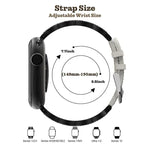 Pulseira Híbrida em Pele Genuína com Aço Inoxidável e Diamantes xDfind, Para Apple Watch 38 / 40 / 41 / S11 42mm