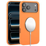 Capa para telemóvel MagSafe de silicone líquido com cobertura total, para iPhone 17 Pro Max, para iPhone 17 Pro, para iPhone 17, para iPhone Air