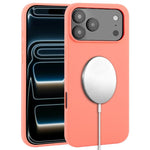 Capa para telemóvel MagSafe de silicone líquido com cobertura total, para iPhone 17 Pro Max, para iPhone 17 Pro, para iPhone 17, para iPhone Air