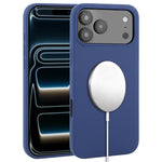 Capa para telemóvel MagSafe de silicone líquido com cobertura total, para iPhone 17 Pro Max, para iPhone 17 Pro, para iPhone 17, para iPhone Air