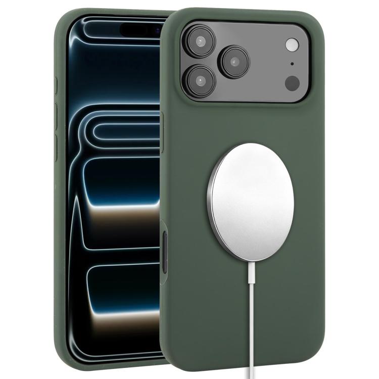 Capa para telemóvel MagSafe de silicone líquido com cobertura total, para iPhone 17 Pro Max, para iPhone 17 Pro, para iPhone 17, para iPhone Air