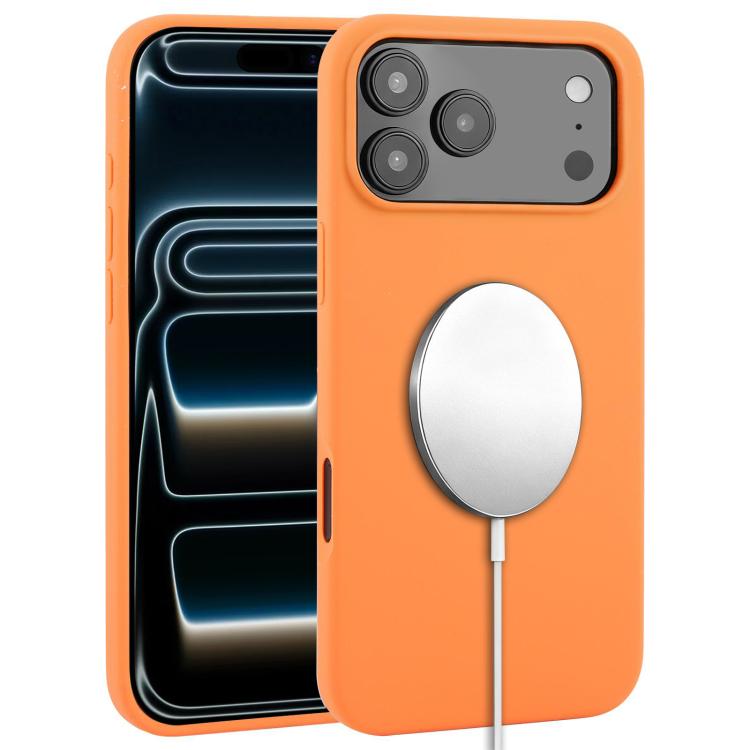 Capa para telemóvel MagSafe de silicone líquido com cobertura total, para iPhone 17 Pro Max, para iPhone 17 Pro, para iPhone 17, para iPhone Air
