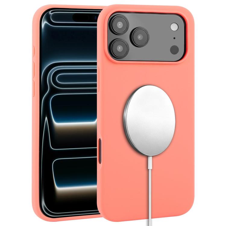 Capa para telemóvel MagSafe de silicone líquido com cobertura total, para iPhone 17 Pro Max, para iPhone 17 Pro, para iPhone 17, para iPhone Air
