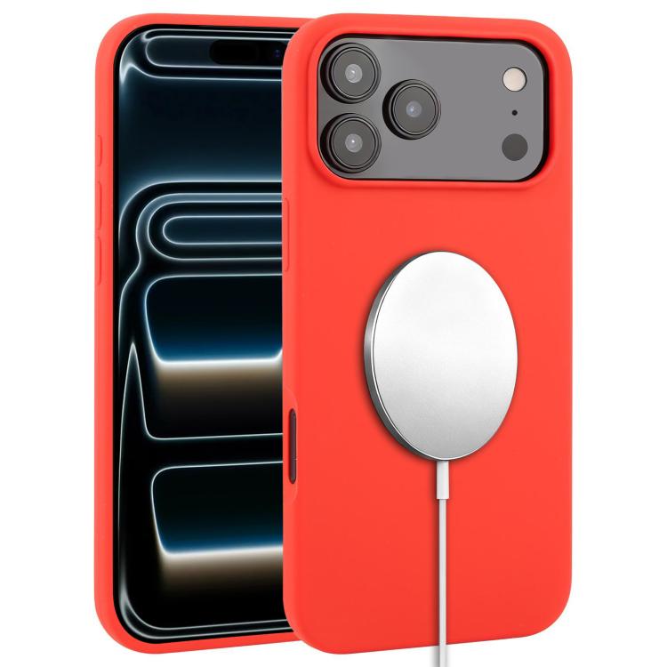 Capa para telemóvel MagSafe de silicone líquido com cobertura total, para iPhone 17 Pro Max, para iPhone 17 Pro, para iPhone 17, para iPhone Air