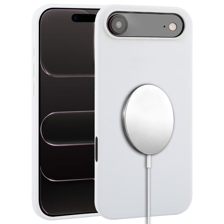 Capa para telemóvel MagSafe de silicone líquido com cobertura total, para iPhone 17 Pro Max, para iPhone 17 Pro, para iPhone 17, para iPhone Air