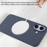 Capa para telemóvel MagSafe de silicone líquido com cobertura total, para iPhone 17 Pro Max, para iPhone 17 Pro, para iPhone 17, para iPhone Air