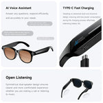 Óculos Inteligentes M89 2MP com IA Suportam Chamadas Bluetooth, Assistente de Voz Inteligente com IA