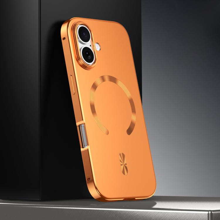 Capa para telemóvel MagSafe de liga metálica com escudo magnético fosco, para iPhone 17 Pro Max, para iPhone 17 Pro, para iPhone 17, para iPhone Air, para iPhone 16 Pro Max, para iPhone 16 Pro, para iPhone 15 Pro Max, para iPhone 15 Pro