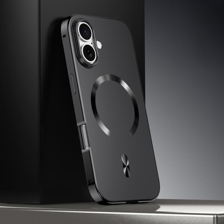 Capa para telemóvel MagSafe de liga metálica com escudo magnético fosco, para iPhone 17 Pro Max, para iPhone 17 Pro, para iPhone 17, para iPhone Air, para iPhone 16 Pro Max, para iPhone 16 Pro, para iPhone 15 Pro Max, para iPhone 15 Pro