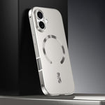 Capa para telemóvel MagSafe de liga metálica com escudo magnético fosco, para iPhone 17 Pro Max, para iPhone 17 Pro, para iPhone 17, para iPhone Air, para iPhone 16 Pro Max, para iPhone 16 Pro, para iPhone 15 Pro Max, para iPhone 15 Pro
