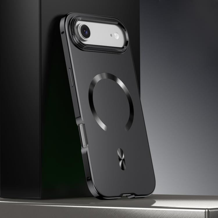 Capa para telemóvel MagSafe de liga metálica com escudo magnético fosco, para iPhone 17 Pro Max, para iPhone 17 Pro, para iPhone 17, para iPhone Air, para iPhone 16 Pro Max, para iPhone 16 Pro, para iPhone 15 Pro Max, para iPhone 15 Pro