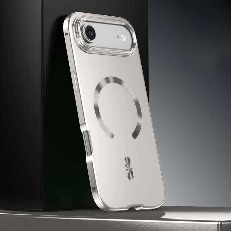 Capa para telemóvel MagSafe de liga metálica com escudo magnético fosco, para iPhone 17 Pro Max, para iPhone 17 Pro, para iPhone 17, para iPhone Air, para iPhone 16 Pro Max, para iPhone 16 Pro, para iPhone 15 Pro Max, para iPhone 15 Pro