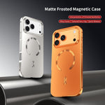 Capa para telemóvel MagSafe de liga metálica com escudo magnético fosco, para iPhone 17 Pro Max, para iPhone 17 Pro, para iPhone 17, para iPhone Air, para iPhone 16 Pro Max, para iPhone 16 Pro, para iPhone 15 Pro Max, para iPhone 15 Pro