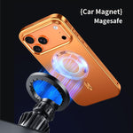 Capa para telemóvel MagSafe de liga metálica com escudo magnético fosco, para iPhone 17 Pro Max, para iPhone 17 Pro, para iPhone 17, para iPhone Air, para iPhone 16 Pro Max, para iPhone 16 Pro, para iPhone 15 Pro Max, para iPhone 15 Pro
