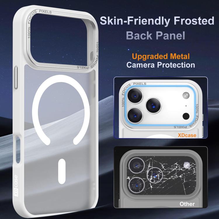 Capa para telemóvel magnética XDcase com estrutura metálica para lente e sensação de pele, para iPhone 17 Pro Max, para iPhone 17 Pro, para iPhone 17