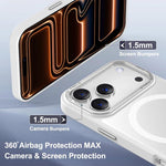 Capa para telemóvel magnética XDcase com estrutura metálica para lente e sensação de pele, para iPhone 17 Pro Max, para iPhone 17 Pro, para iPhone 17