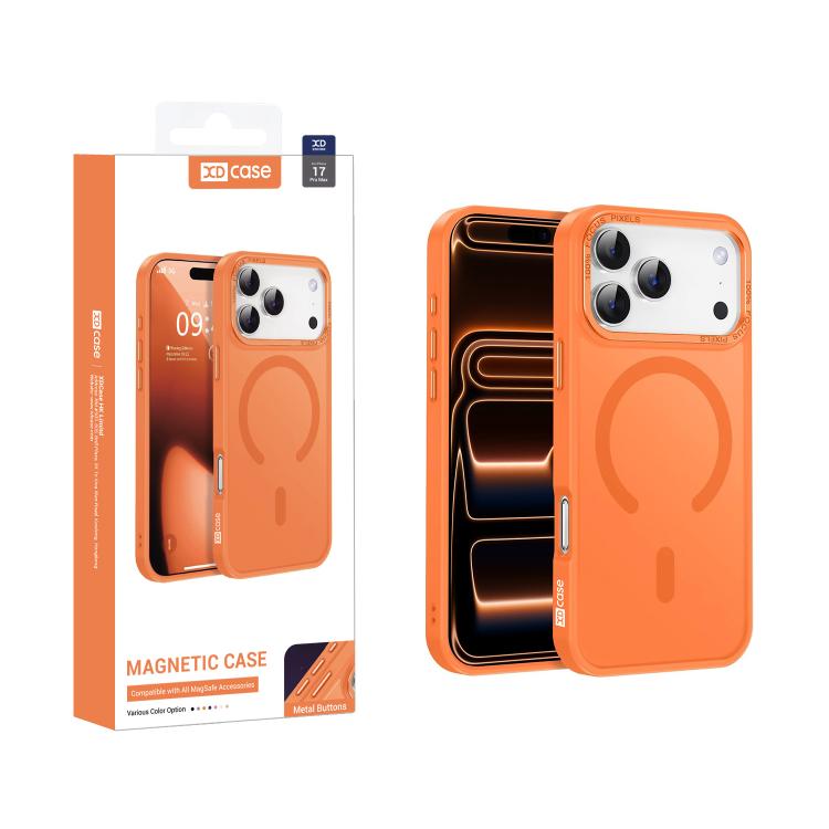 Capa para telemóvel magnética XDcase com estrutura metálica para lente e sensação de pele, para iPhone 17 Pro Max, para iPhone 17 Pro, para iPhone 17