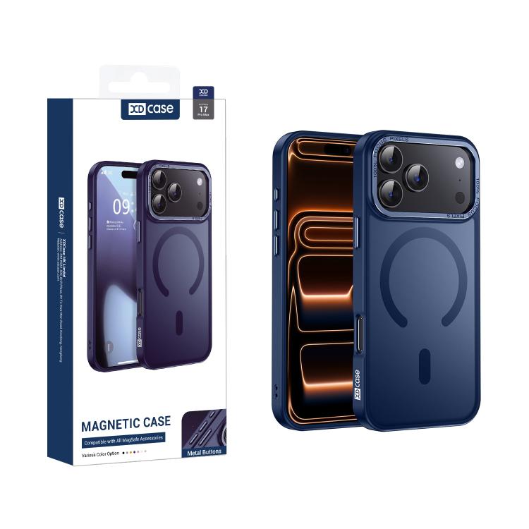 Capa para telemóvel magnética XDcase com estrutura metálica para lente e sensação de pele, para iPhone 17 Pro Max, para iPhone 17 Pro, para iPhone 17