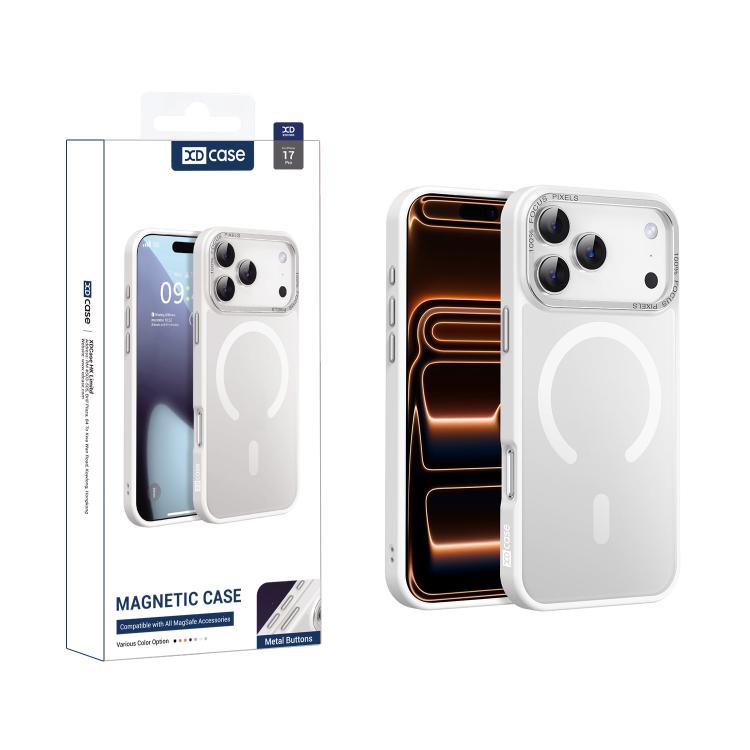 Capa para telemóvel magnética XDcase com estrutura metálica para lente e sensação de pele, para iPhone 17 Pro Max, para iPhone 17 Pro, para iPhone 17