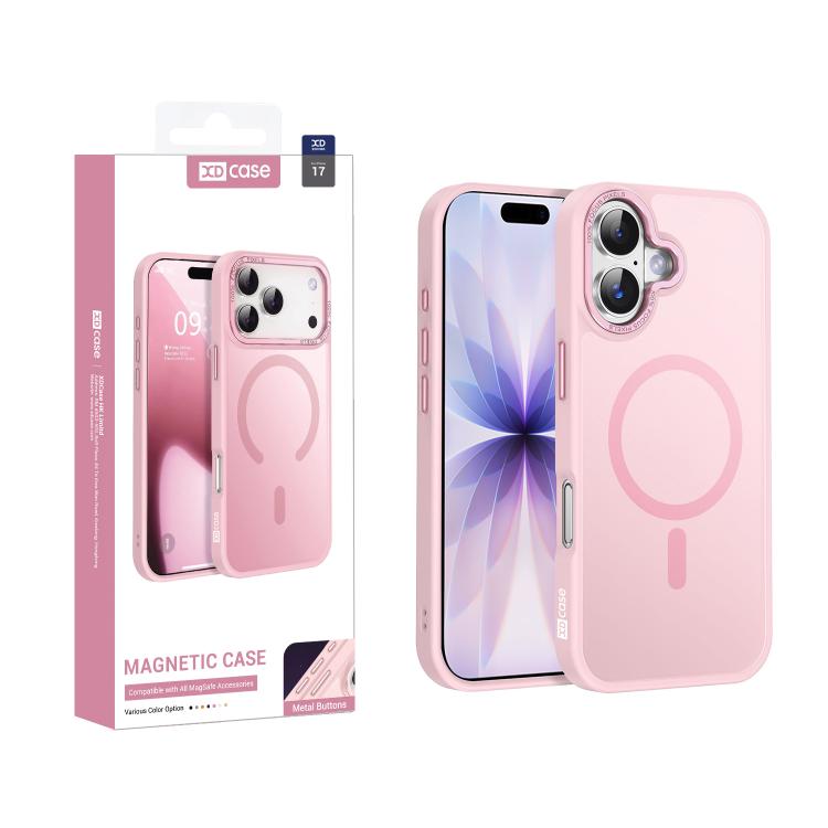 Capa para telemóvel magnética XDcase com estrutura metálica para lente e sensação de pele, para iPhone 17 Pro Max, para iPhone 17 Pro, para iPhone 17