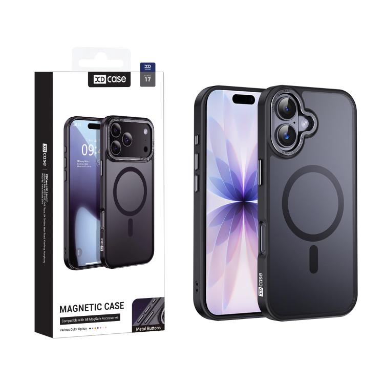 Capa para telemóvel magnética XDcase com estrutura metálica para lente e sensação de pele, para iPhone 17 Pro Max, para iPhone 17 Pro, para iPhone 17