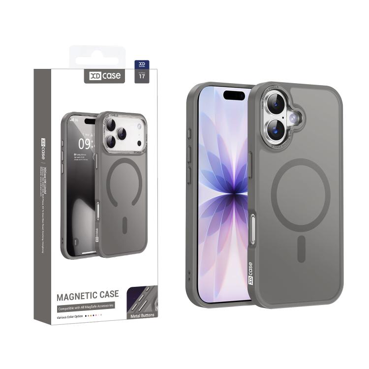 Capa para telemóvel magnética XDcase com estrutura metálica para lente e sensação de pele, para iPhone 17 Pro Max, para iPhone 17 Pro, para iPhone 17
