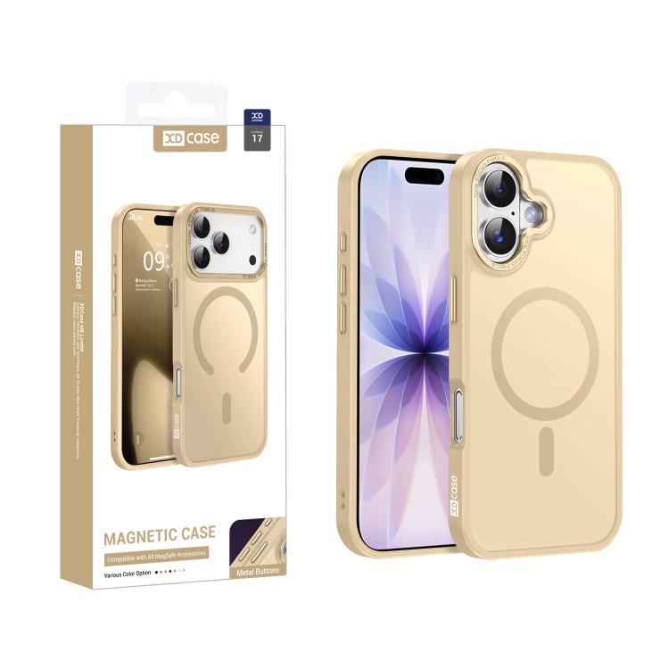 Capa para telemóvel magnética XDcase com estrutura metálica para lente e sensação de pele, para iPhone 17 Pro Max, para iPhone 17 Pro, para iPhone 17