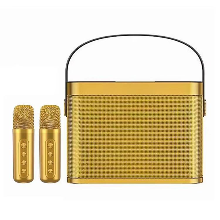 Coluna Bluetooth Karaoke Mini Portátil YS-219 com 2 Microfones