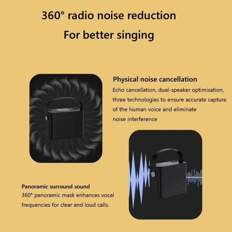 Coluna Bluetooth Karaoke Mini Portátil YS-219 com 2 Microfones