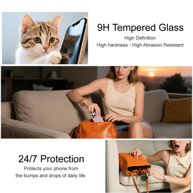 imak Filme de Vidro Temperado de Cobertura Total Série Anti-reflexo, Para iPhone 17 Pro Max, Para iPhone 17 Pro, Para iPhone 17, Para iPhone Air
