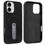 Capa para telemóvel VIETAO MagSafe em pele PU camurça com suporte, para iPhone 17 Pro Max, para iPhone 17 Pro, para iPhone 17, para iPhone Air