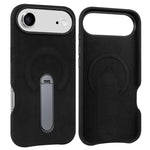 Capa para telemóvel VIETAO MagSafe em pele PU camurça com suporte, para iPhone 17 Pro Max, para iPhone 17 Pro, para iPhone 17, para iPhone Air