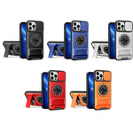 Capa de telemóvel multifuncional com janela deslizante para lente, magnética e resistente a choques, para iPhone 13 Pro Max, para iPhone 13 Pro, para iPhone 12 Pro Max, para iPhone 11 Pro Max, para iPhone 11