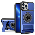 Capa de telemóvel multifuncional com janela deslizante para lente, magnética e resistente a choques, para iPhone 13 Pro Max, para iPhone 13 Pro, para iPhone 12 Pro Max, para iPhone 11 Pro Max, para iPhone 11