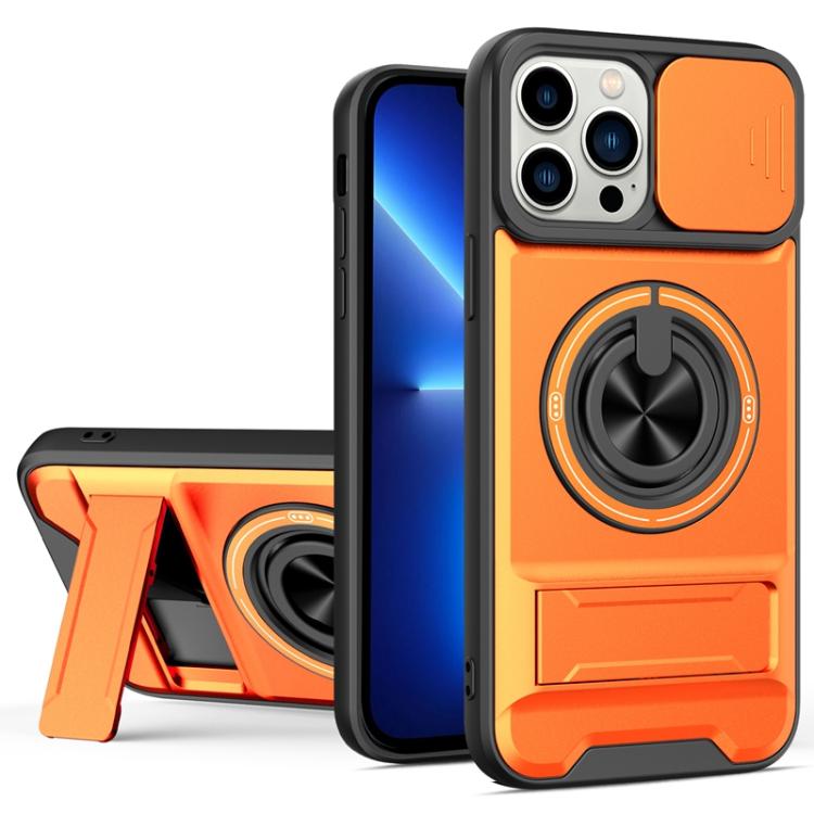 Capa de telemóvel multifuncional com janela deslizante para lente, magnética e resistente a choques, para iPhone 13 Pro Max, para iPhone 13 Pro, para iPhone 12 Pro Max, para iPhone 11 Pro Max, para iPhone 11