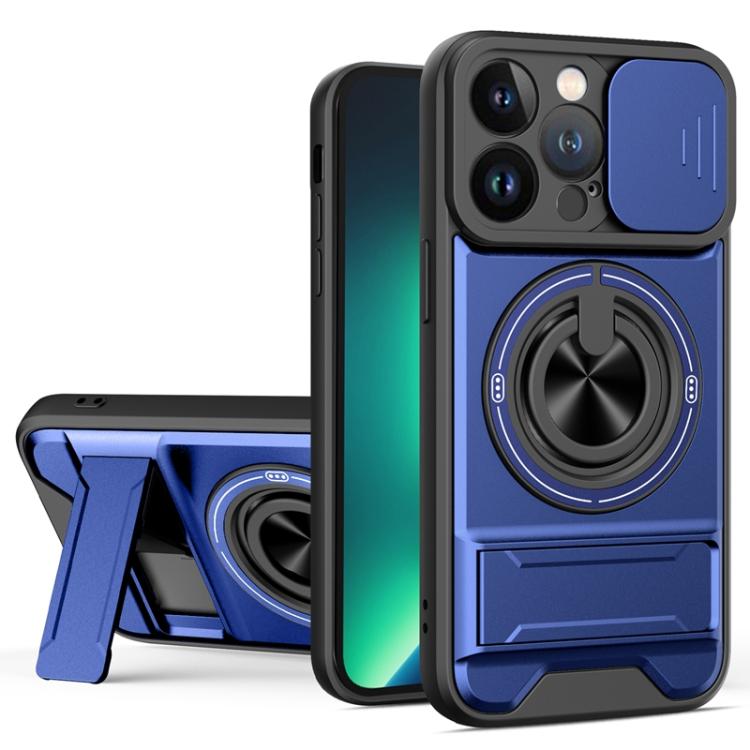 Capa de telemóvel multifuncional com janela deslizante para lente, magnética e resistente a choques, para iPhone 13 Pro Max, para iPhone 13 Pro, para iPhone 12 Pro Max, para iPhone 11 Pro Max, para iPhone 11