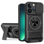 Capa de telemóvel multifuncional com janela deslizante para lente, magnética e resistente a choques, para iPhone 13 Pro Max, para iPhone 13 Pro, para iPhone 12 Pro Max, para iPhone 11 Pro Max, para iPhone 11