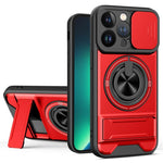 Capa de telemóvel multifuncional com janela deslizante para lente, magnética e resistente a choques, para iPhone 13 Pro Max, para iPhone 13 Pro, para iPhone 12 Pro Max, para iPhone 11 Pro Max, para iPhone 11