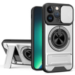 Capa de telemóvel multifuncional com janela deslizante para lente, magnética e resistente a choques, para iPhone 13 Pro Max, para iPhone 13 Pro, para iPhone 12 Pro Max, para iPhone 11 Pro Max, para iPhone 11