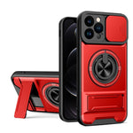 Capa de telemóvel multifuncional com janela deslizante para lente, magnética e resistente a choques, para iPhone 13 Pro Max, para iPhone 13 Pro, para iPhone 12 Pro Max, para iPhone 11 Pro Max, para iPhone 11